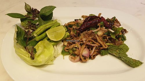 Larb at Veganerie Concept - Benjasiri Park in Bangkok