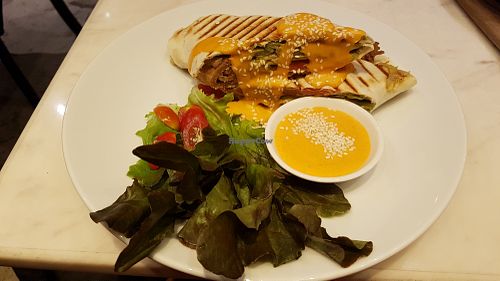 Pesto panini at Veganerie Concept - Benjasiri Park in Bangkok