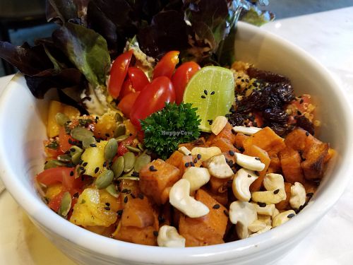 Quinoa sweet potato bowl at Veganerie Concept - Benjasiri Park in Bangkok