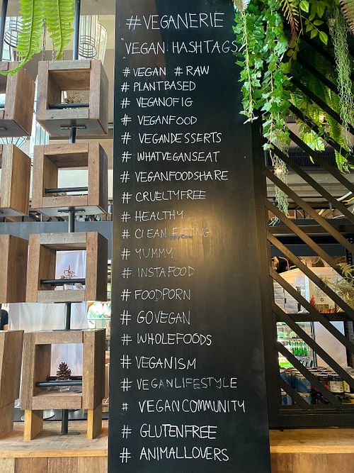 #vegan at Veganerie Concept - Benjasiri Park in Bangkok