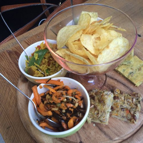 Vegan plate  at MiaGola Caffe - Giovanni Amendola in Turin