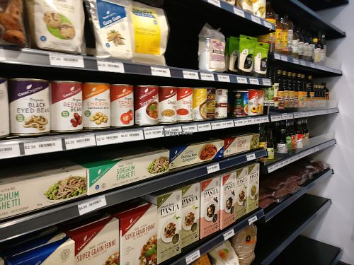 Plenty of vegan options in store for the pantry, fridge or freezer at Happy Olive Tree in Sunbury