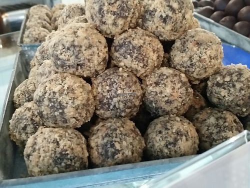 hazelnut and Raisen energy balls at Deliciously Ella - Seymour in London