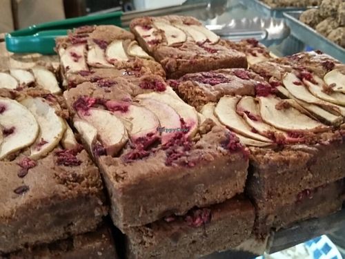 Apple and raspberry slice at Deliciously Ella - Seymour in London