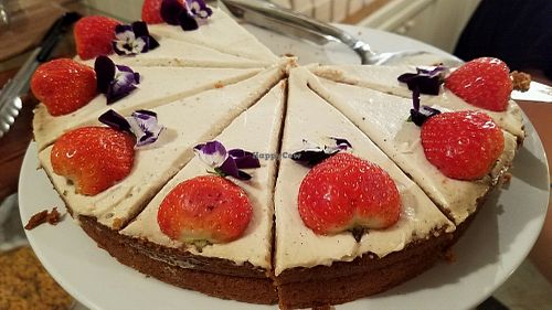 sponge cake at Deliciously Ella - Seymour in London
