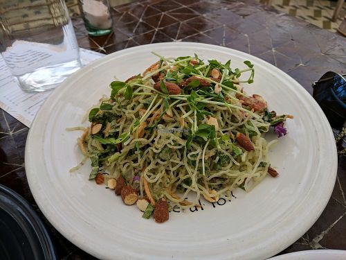 I'm liberated - raw kelp entree at Gratitude in Newport Beach