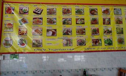 Menu at Battambang Vegetarian Food in Battambang