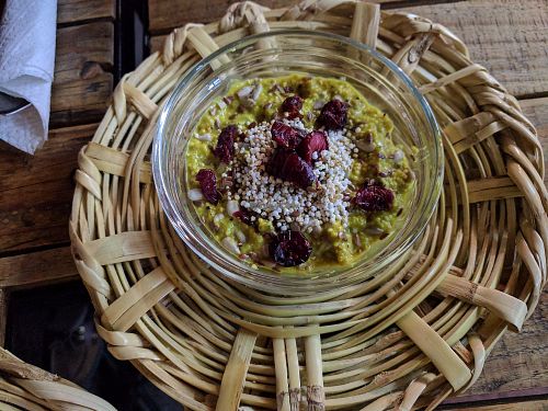 Chia pudding at La Pitahaya Vegana in Mexico City