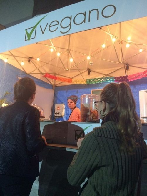 Stand. at Veganosp in Sao Paulo