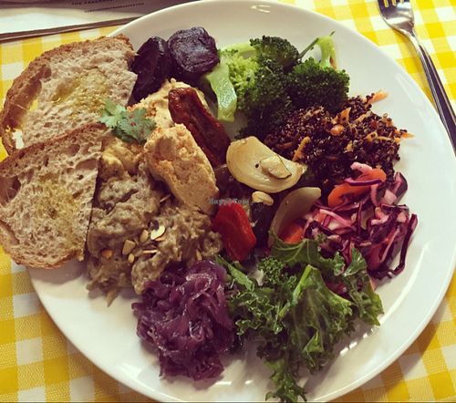 another cracking healthy massive lunch! at Cafe Van Gogh in South West London