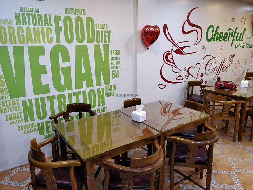Inside the restaurant. at Cheerful Cafe in 