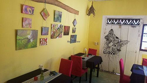 inside at Bohemia Restaurant in Pedasi