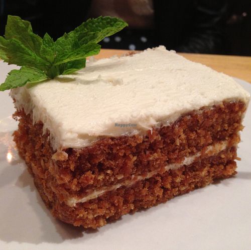 vegan carrot cake  at Bareburger in Hartsdale