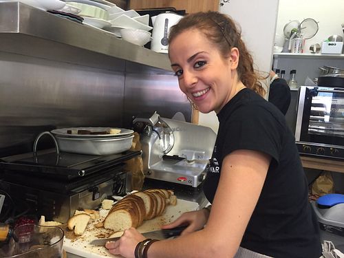 lovely people for lovely food at OrtoZero Cafe in Alessandria