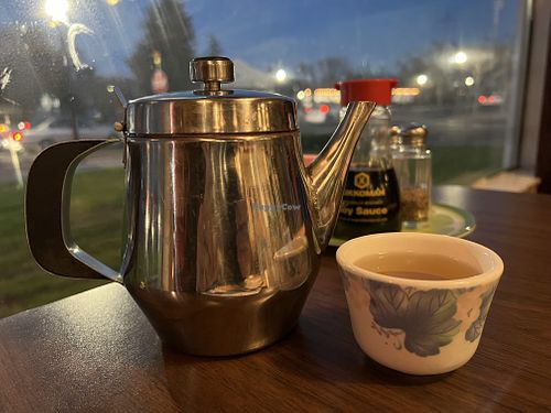 Spot of tea  at China Chef in Cotati