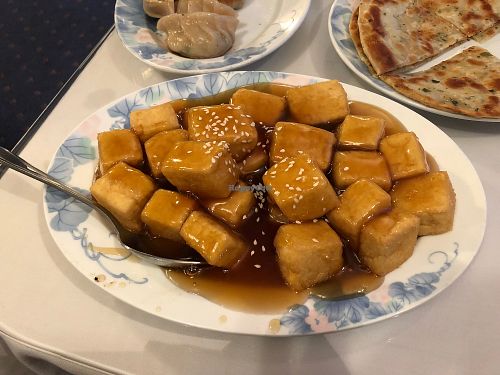 Orange Sesame Tofu (the sauce on this is to die for!) at China Chef in Cotati