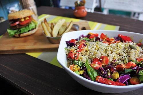 Quinoa salad at Vegamo Centro in Mexico City