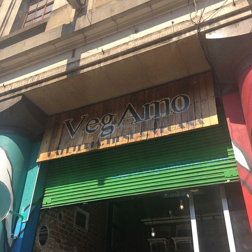 store front of Veg Amo at Vegamo Centro in Mexico City