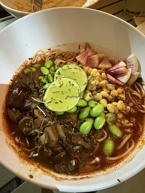 Birria ramen  at Vegamo Centro in Mexico City