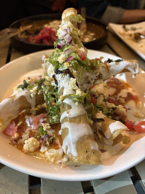 Flautas  at Vegamo Centro in Mexico City