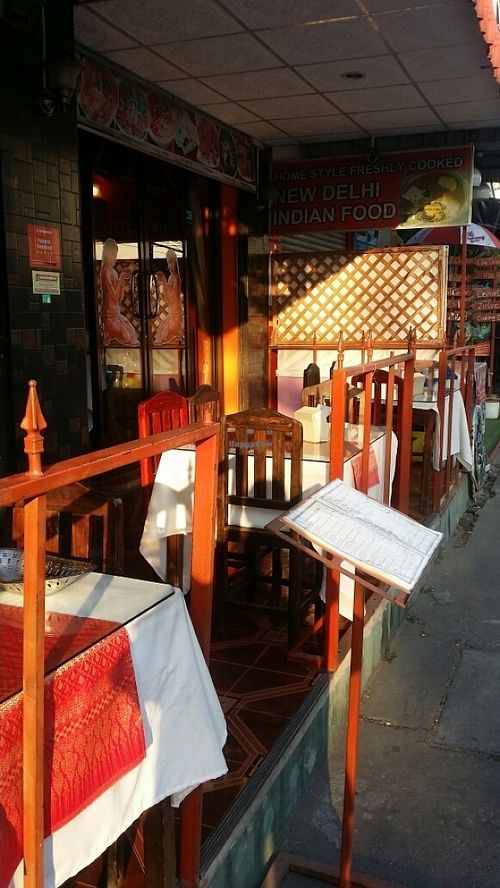 outside seating at New Delhi Indian Food in Chiang Mai