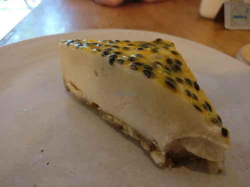 Passionfruit cheesecake at Sister Srey Cafe in Siem Reap