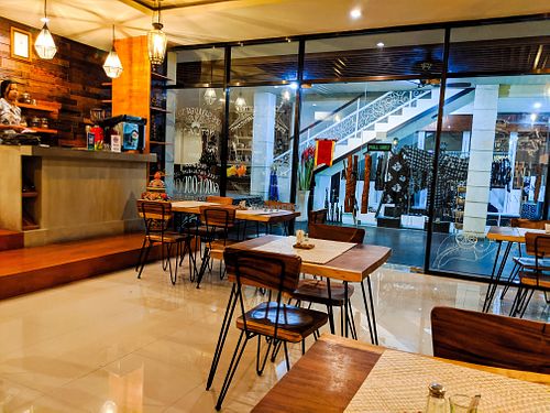 Inside of Gopal's Cafe at Gopal's Cafe in Sanur