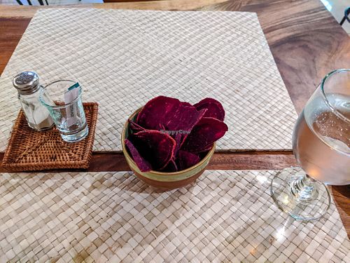 Complimentary appetizer given before meal at Gopal's Cafe at Gopal's Cafe in Sanur