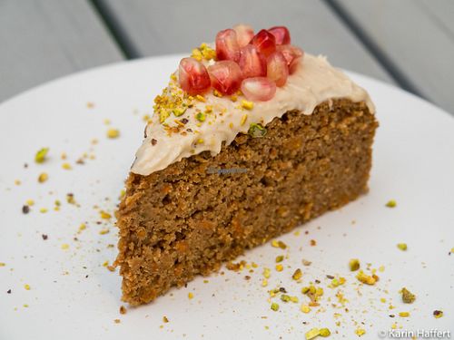 Carrot cake - moist, fluffy, creamy, delicious :-) at La Grainerie in Brussels