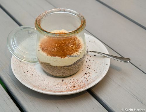 Tiramisu chia pudding - the closest in taste I have ever had, amazing! at La Grainerie in Brussels