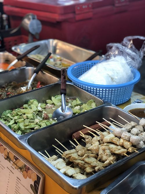 Premade food at Happy Mushroom - Food Stall in Chiang Mai