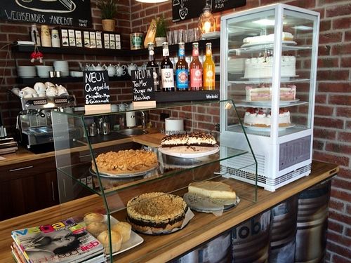 Every day a variety of different cakes and pies at Café Blattgold. at Cafe Blattgold in Kiel