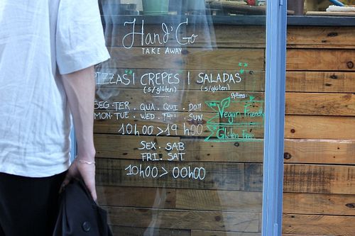 Menu at Hand Go in Porto