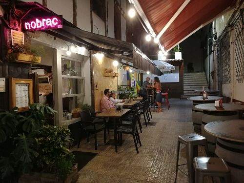 Outside at Nobrac Soulfood  in Santander