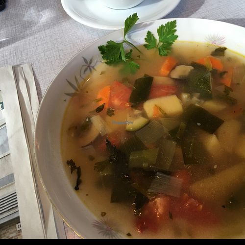 phansastic german style vegan soup at Kutsche Kaffeehaus in Cologne