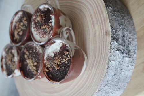 Vegan tiramisu at Squitti in Utrecht