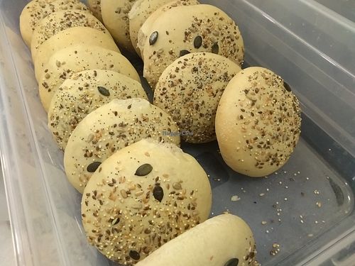 Vegan organic buns at Squitti in Utrecht