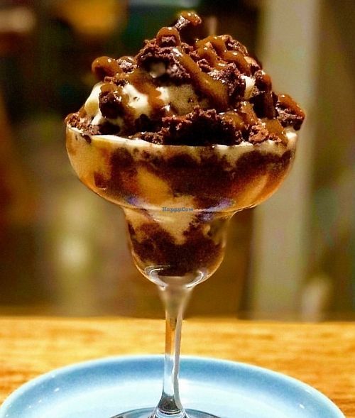 Vegan sundae (dinner menu)  at Coffee Cat on Kings in Caloundra