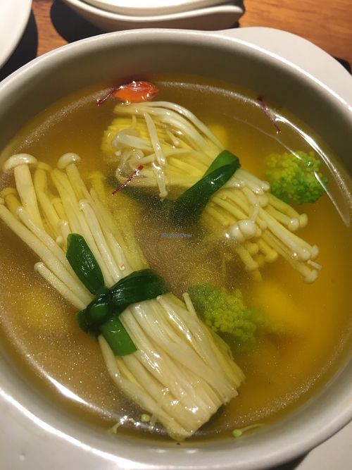Mushroom Lotus Seed Soup at Hum Vegetarian - District 1 in Ho Chi Minh City