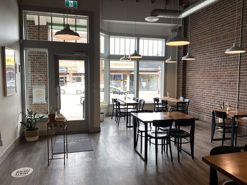Open and airy atmosphere at The Polly Fox Bakery and Bistro in Abbotsford