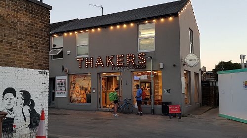 Outside at Thakers in South West London