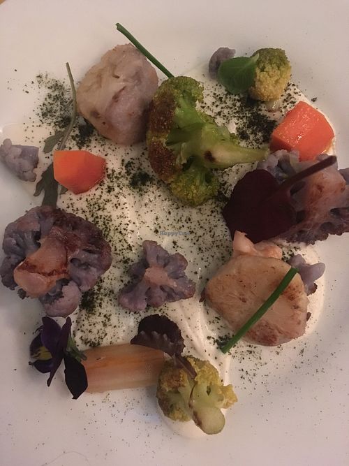 Veggie medley and seaweed at Affini in Turin