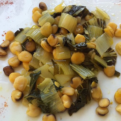 cicerchie and pak choy at Phoenix in Condove