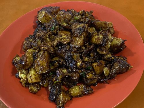 Fried carrot cake   at Fu Kou Xiang Vegetarian in Northeast Singapore