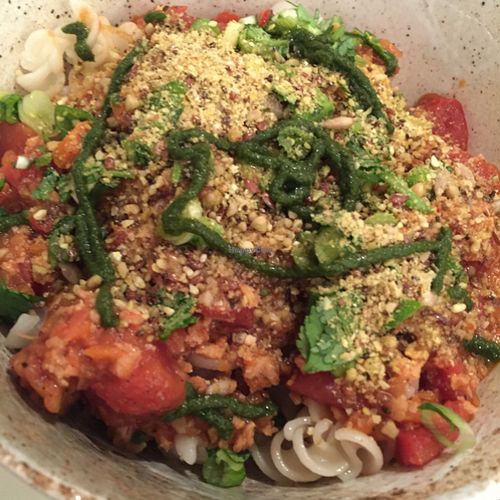 pasta at Le Botaniste - UES in New York City