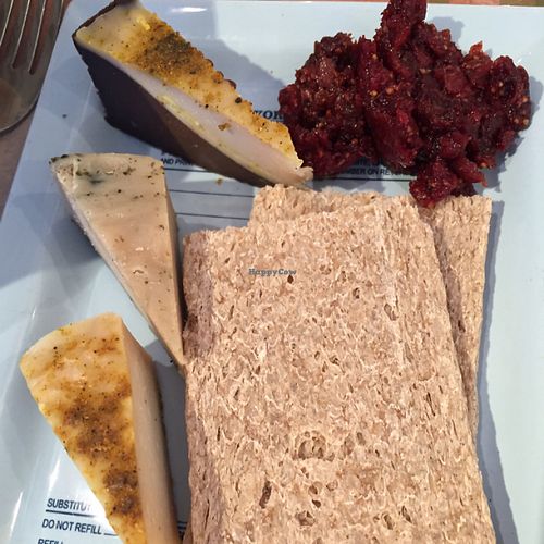 small vegan cheese plate at Le Botaniste - UES in New York City