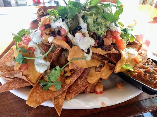 Nachos +Guacamole at No Bones Beach Club in Seattle