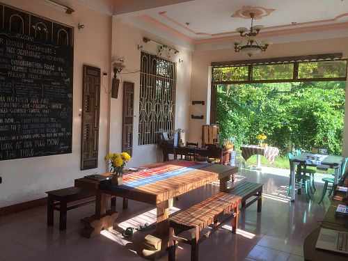 Interior at Nomad Cafe in Hoi An