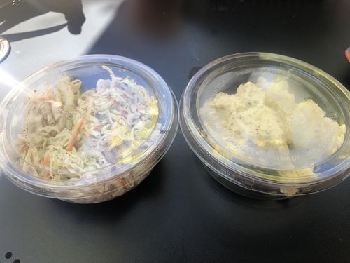 Coleslaw and potato salads  at The Butcher's Son in Berkeley