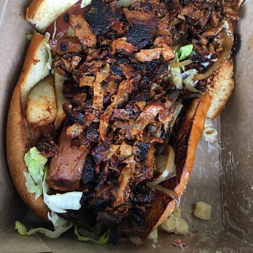 A.1 Steak and Potato sandwich at The Butcher's Son in Berkeley